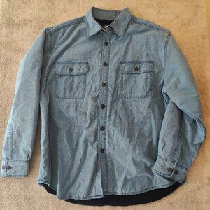 Timberland Pro Denim Shirt Jacket With Fleece Lining XL